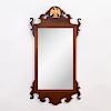 Chippendale Style Mahogany Mirror with Gilt Eagle Crest