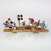 Pair of Louis Vuitton Painted Lead Military Figures and a Group of Nine other Painted Figures