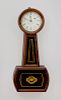 Late Federal Mahogany Banjo Clock, Retailed by J.J. Beals & Co., Boston, Massachusetts