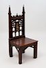 English Gothic Style Painted Side Chair