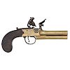 Wheeler Three-Barrel Flintlock Pistol