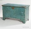 Small Blue-painted Six-board Chest
