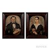 Thomas Skynner (act. 1840-1852)  Portraits of Mr. and Mrs. Jacob Conklin