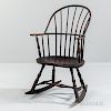 Painted Sack-back Windsor Rocking Chair