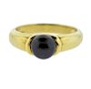 18K Gold Black Pearl Ring
