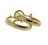 Tiffany &amp; Co Etoile Platinum 18k Gold Diamond Hoop Earrings 