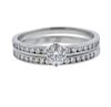 Tiffany &amp; Co 0.47ct I VS2 Diamond Engagement Wedding Ring Set