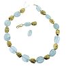 Julius Cohen 18K Gold Aquamarine Necklace