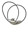 Tiffany &amp; Co Gehry Fish Sterling Cord Toggle Necklace