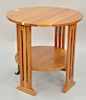 Stickley cherry round table. ht. 29in., dia. 29in.