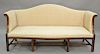 Chippendale style sofa. ht. 38in., wd. 80in.