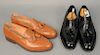 Two pairs of used John Lobb calf leather "Buckingham" tassel loafers, approximately size 10