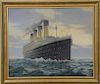 Thomas R. Colletta (20th century), oil on canvas, Early Evening Titanic, signed lower right: T.R. Colletta, 26" x 32".