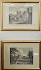 Group of eleven framed pieces to include a group of six framed Spy Vanity Fair prints (sight size 13" x 8"), a set of four Castle pr...