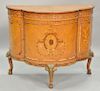 Louis XV style inlaid side cabinet with door (some small molding off but available)