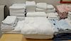 Group lot of bath towels, various sizes and sets including Ralph Lauren, Schweitzer Linens, Charisma, and Pratesi