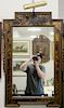 French style faux tortoise shell framed mirror. 39" x 23"