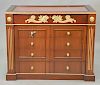 Contemporary Victorian style chest with display top. ht. 36 1/2in., wd. 45 1/2in., dp. 25in.