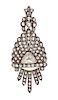 * A Silver Topped Gold and Diamond Fringe Pendant, 7.50 dwts.