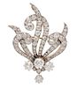 * An Edwardian Platinum Topped Gold and Diamond Pendant/Brooch, T. B. Starr, 10.75 dwts.