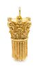* An 18 Karat Yellow Gold Corinthian Column Pendant, Greek, 17.40 dwts.