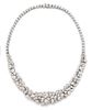 * A Platinum, White Gold and Diamond Necklace, 30.60 dwts.