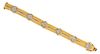 A Yellow Gold and Diamond Bracelet, 37.20 dwts.
