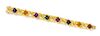 An 18 Karat Yellow Gold and Multigem Bracelet, Jeffrey Stevens, 46.30 dwts.