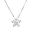 An 18 Karat White Gold and Diamond 'Socrate' Pendant Necklace, Van Cleef & Arpels, 2.10 dwts.