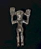 Miniature Ancient Dagestan White Bronze Idol