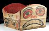 Early 20th C. Pacific Northwest Haida Painted Cedar Box