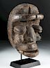 Late 19th C. African Dan-Wobe Wooden Face Mask