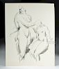 Archipenko Original Lithograph, Two Nudes, 1921