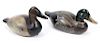 2 Carved and Painted Wood Duck Decoys