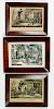 3 Currier & Ives Lithographs