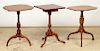 3 Antique Candle Stands