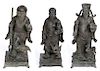 Group of 3 Antique Chinese Bronze Immortals