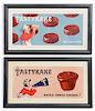 2 Tasty Kake Original Gouache Paintings