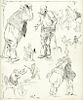 Pen and Ink Character Studies, WEC, 1915