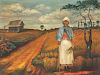Antique Southern Folk Art Oil Painting