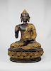 Rare 18th C. Bronze Dhyana Buddha, Golden Triangle