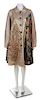 * A Koos Beige and Metallic Quilted Print Lightweight Coat, No size.