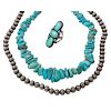 Navajo Silver and Turquoise Jewelry PLUS