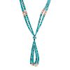 Pueblo Style Rolled Turquoise and Spiny Oyster Necklace with Joclas