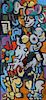 Keith Haring Style Abstract Expressionist Acrylic