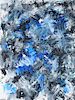Von Allen "Blue Meaning" Abstract Oil On Paper
