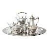 Lunt sterling coffee/tea service & matching tray