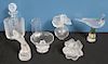 Lalique France Signed Grouping Of Glass