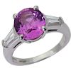 Tiffany & Co PT 950 2.30 TCW Diamond Pink Sapphire Ring