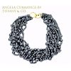 18k Angela Cummings By Tiffany & Co Hematite Necklace